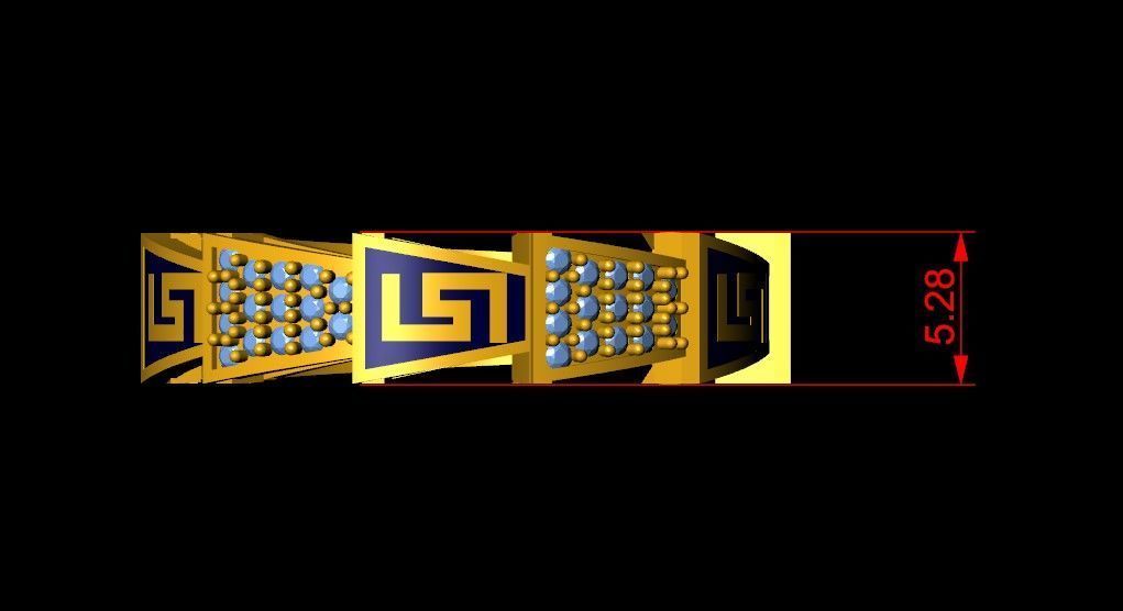 Band Ring 3D print model_3