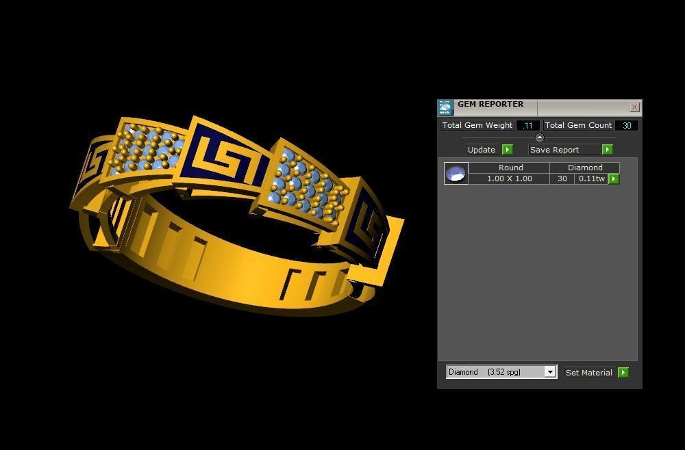Band Ring 3D print model_6