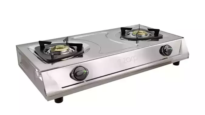 LPG stove 2 burner ss