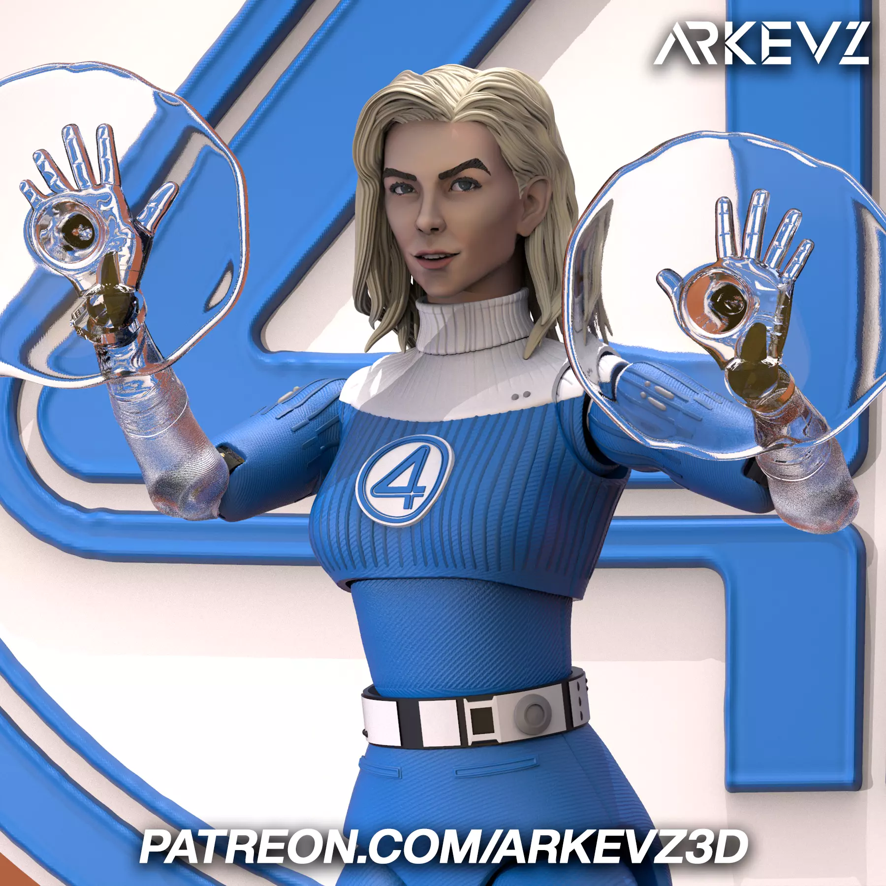 Action Figure  Susan Storm  Vanessa Kirby 3D print model_0