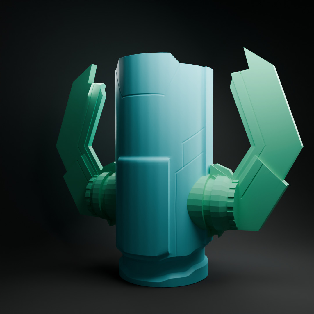 Fantastic 4 popcorn bucket 3D print model_1