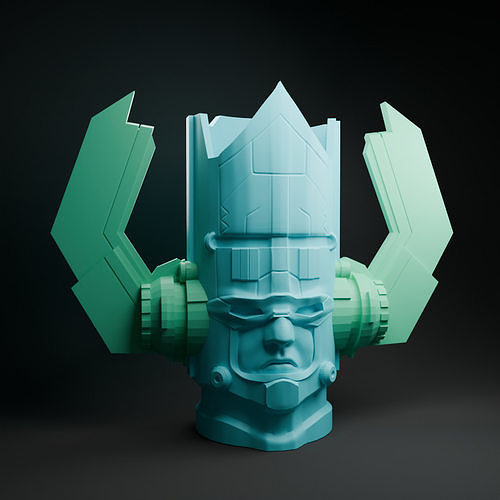Fantastic 4 popcorn bucket 3D print model