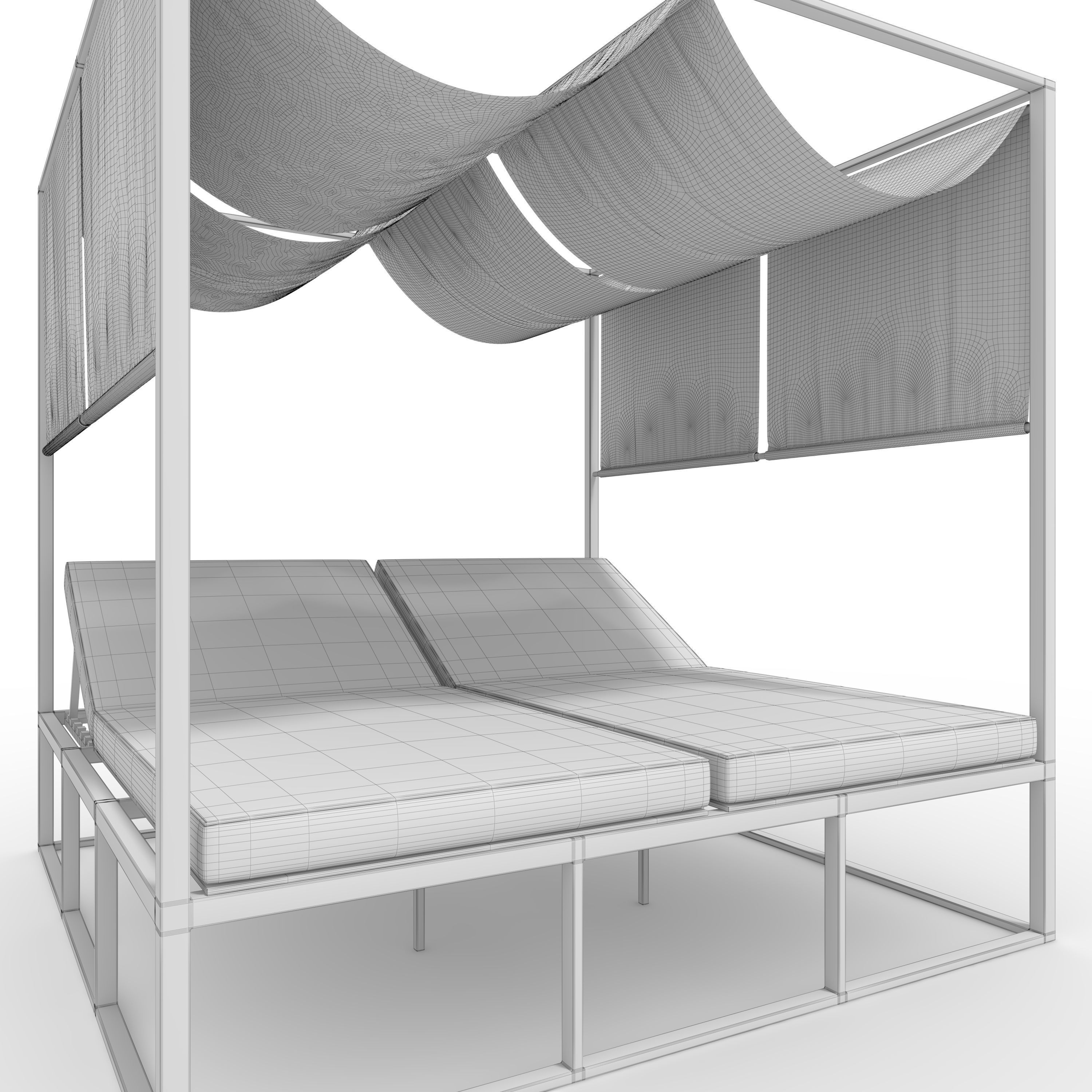 Poolside Cabana 01 3D model_11