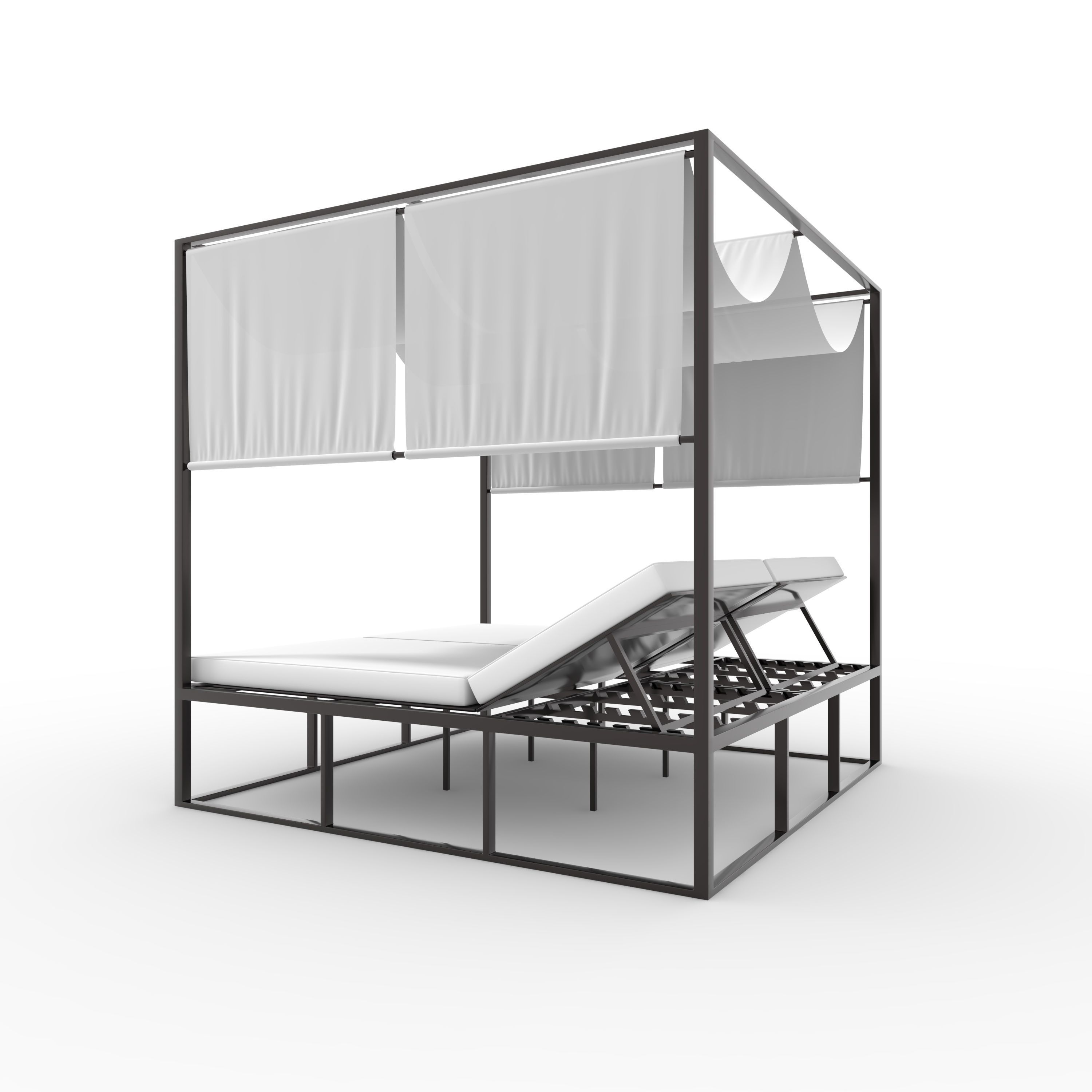 Poolside Cabana 01 3D model_4