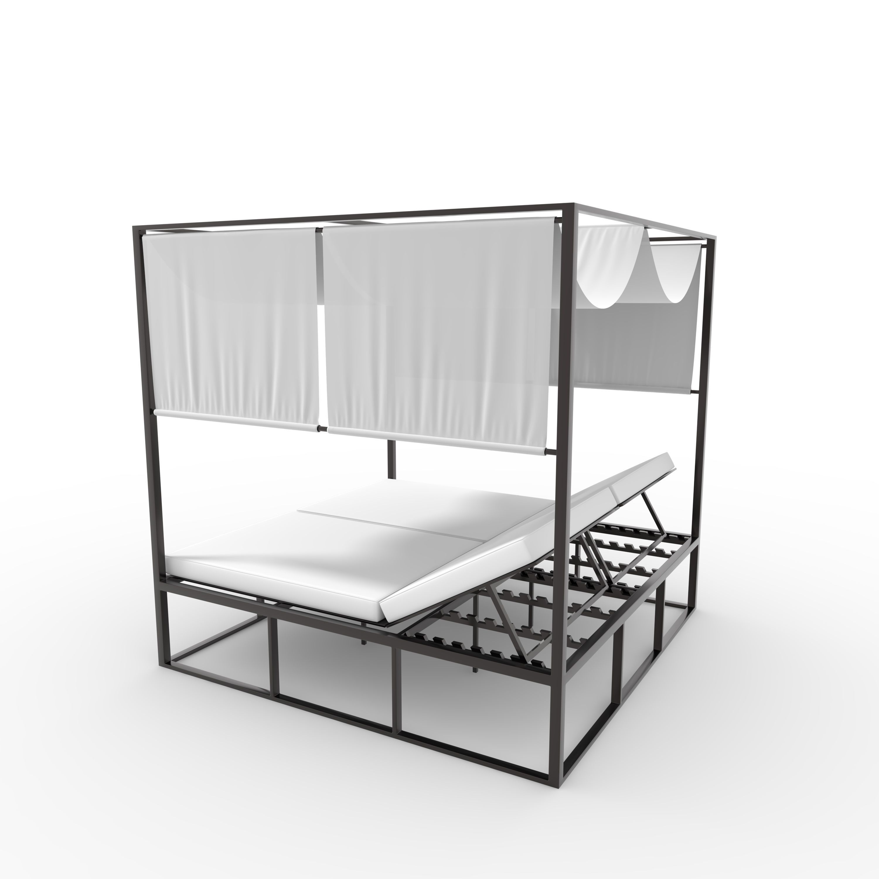 Poolside Cabana 01 3D model_9