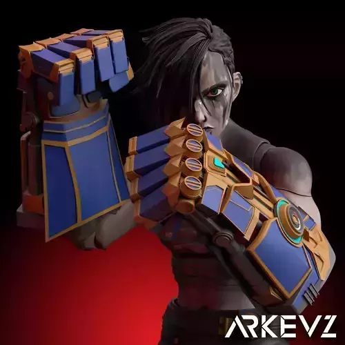 Action Figure - Vi Arcane 3D print model Action Figure - Vi Arcane 3D print model