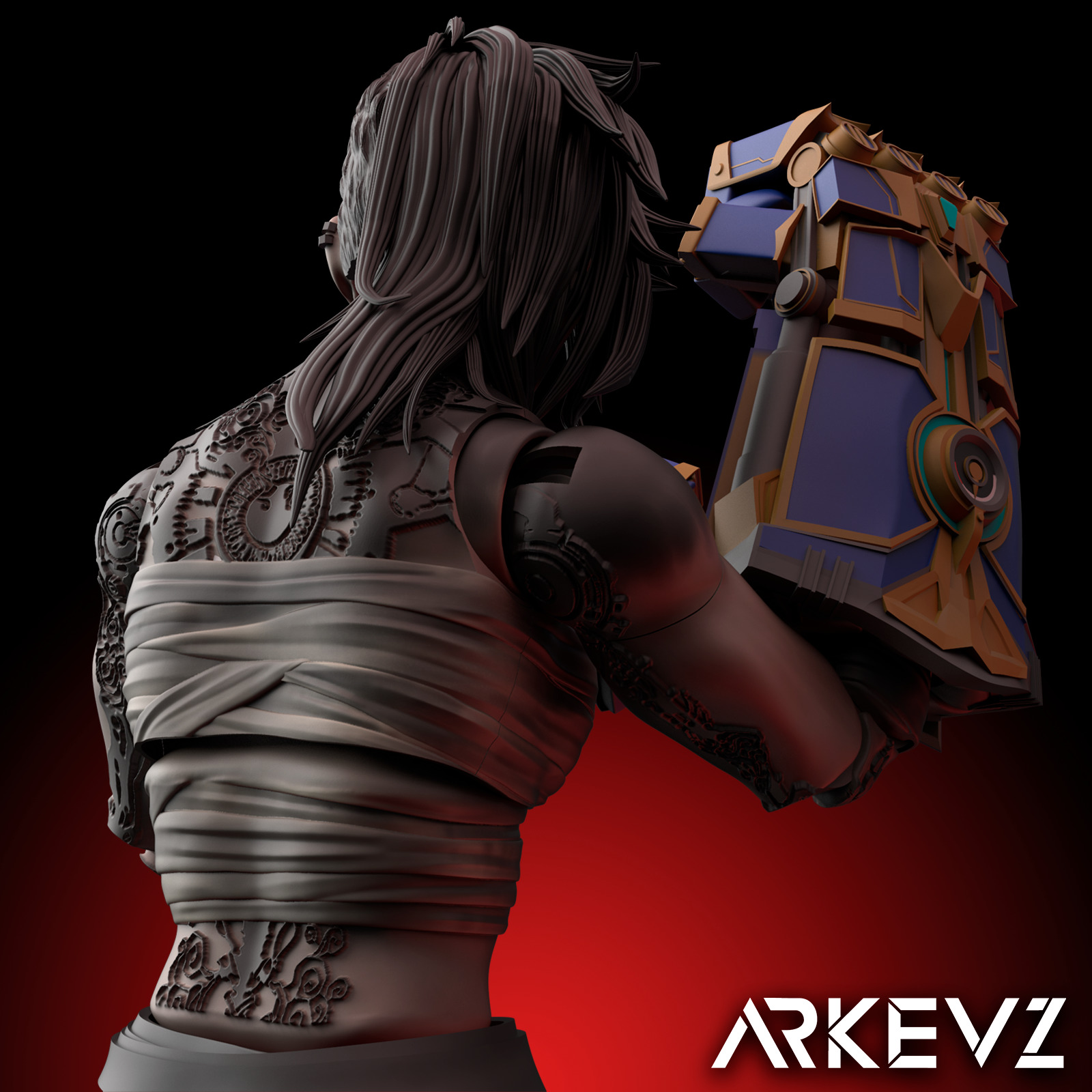 Action Figure - Vi Arcane 3D print model_1