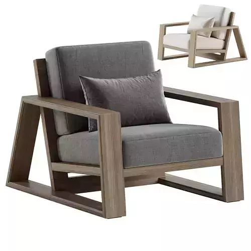 Canyon Outdoor Teak Lounge Chair