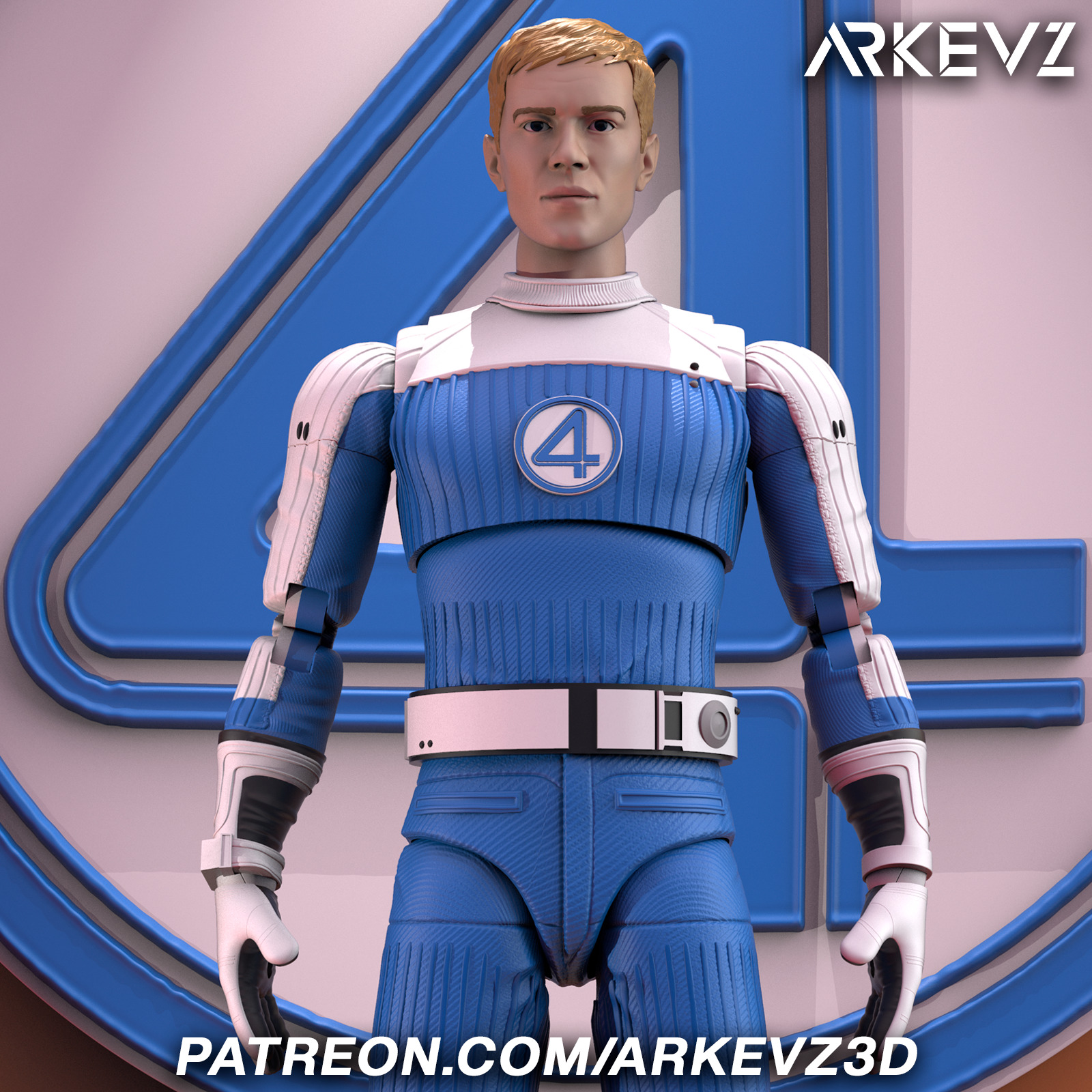 Action Figure  Johnny Storm 3D print model_12