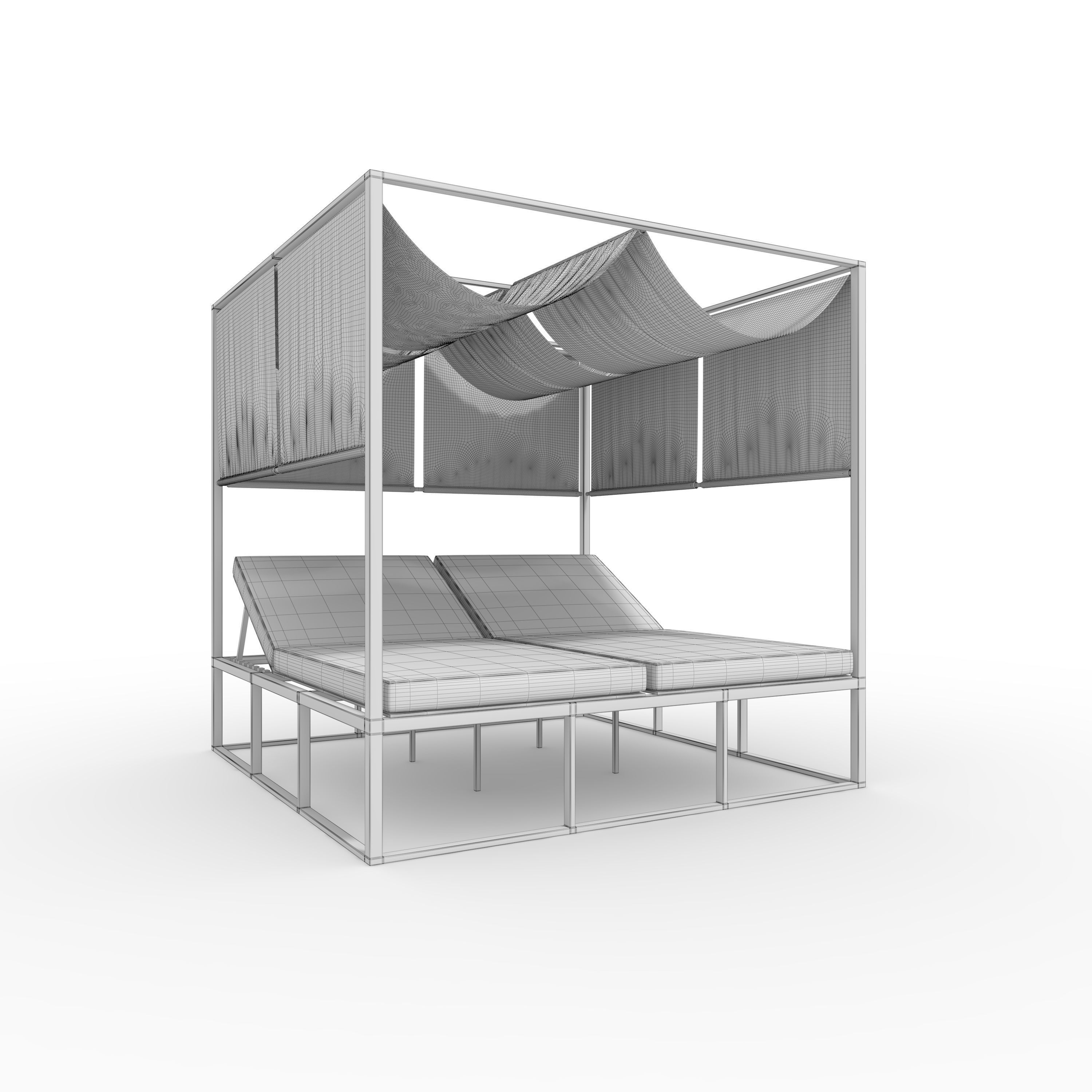 Poolside Cabana 02 3D model_1
