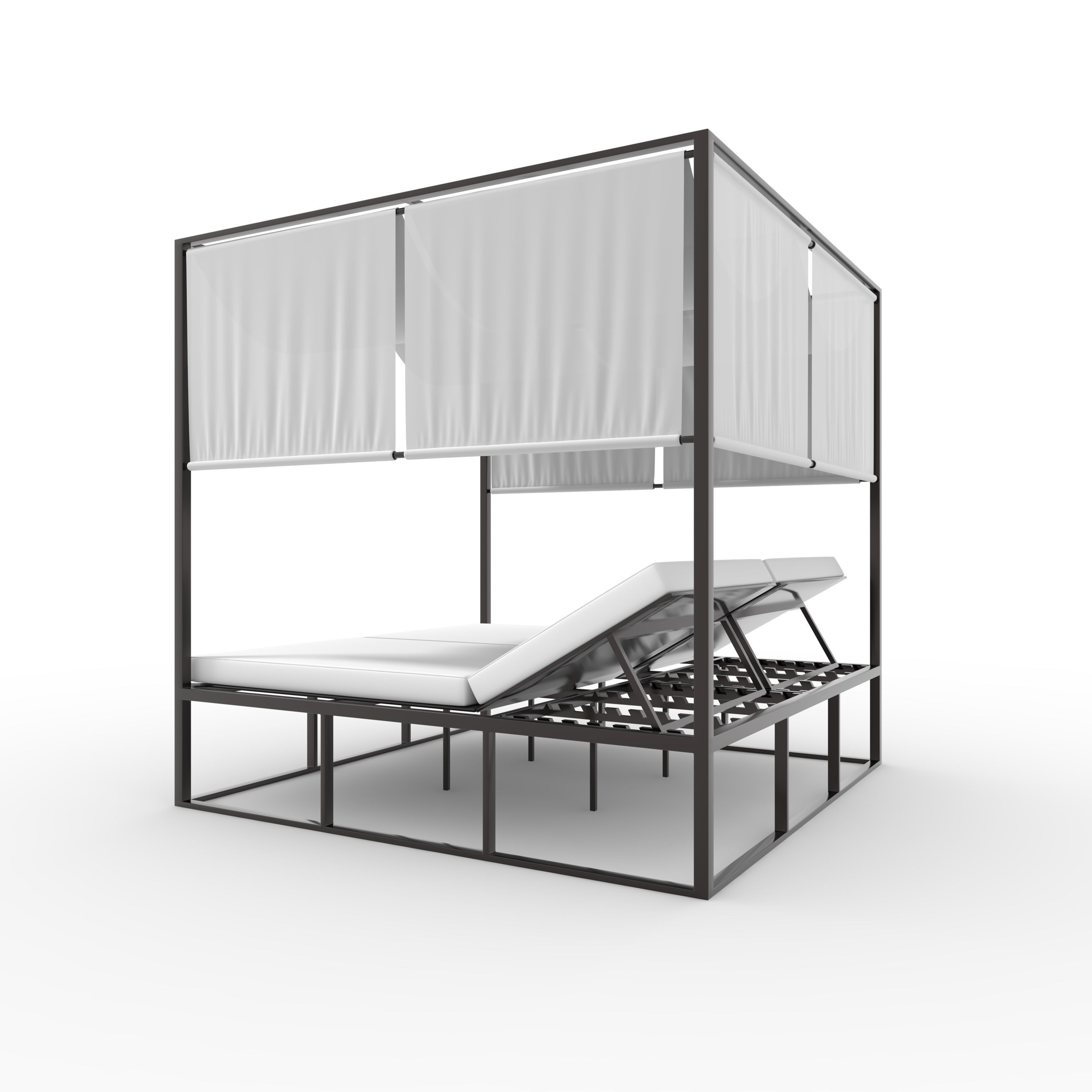 Poolside Cabana 02 3D model_4