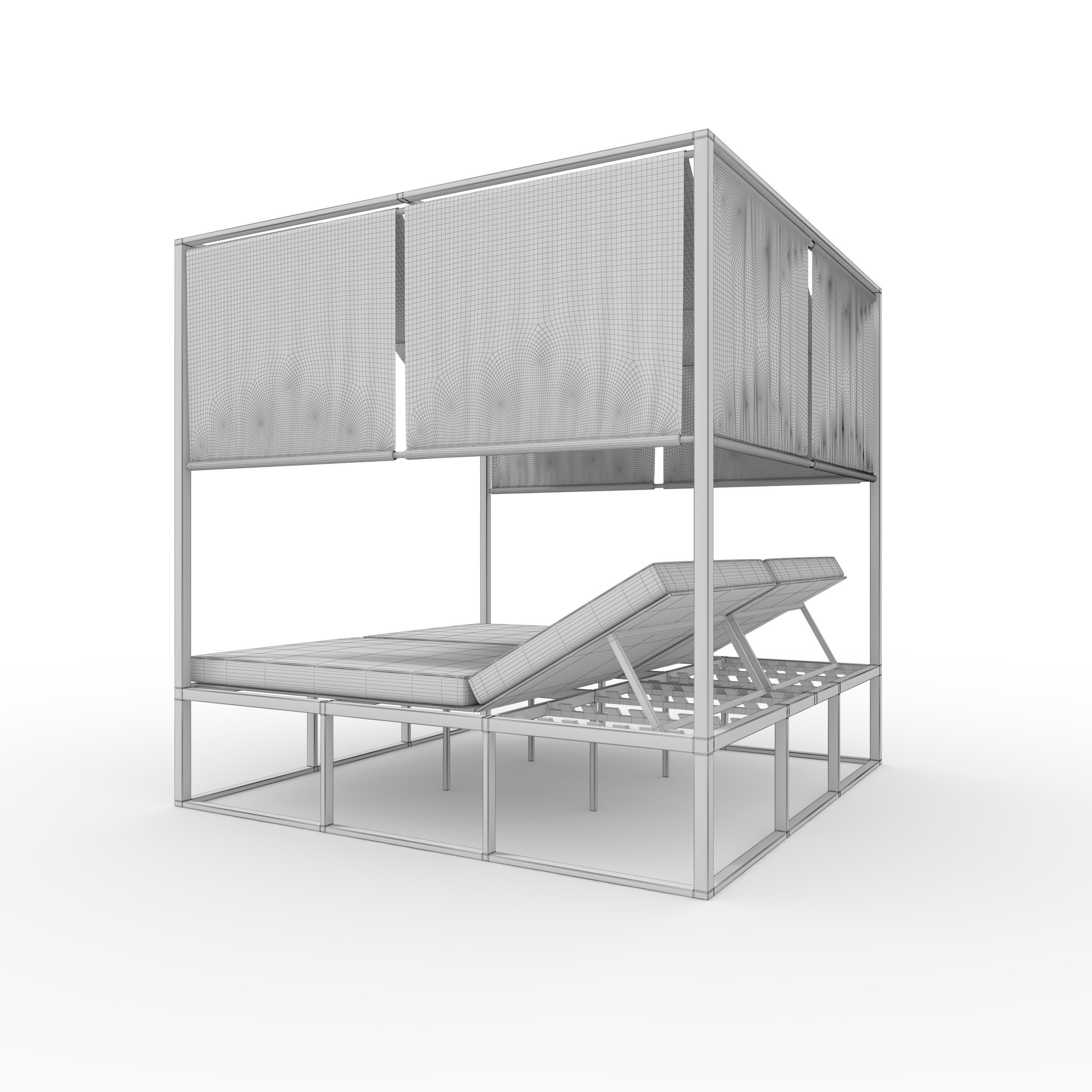 Poolside Cabana 02 3D model_5