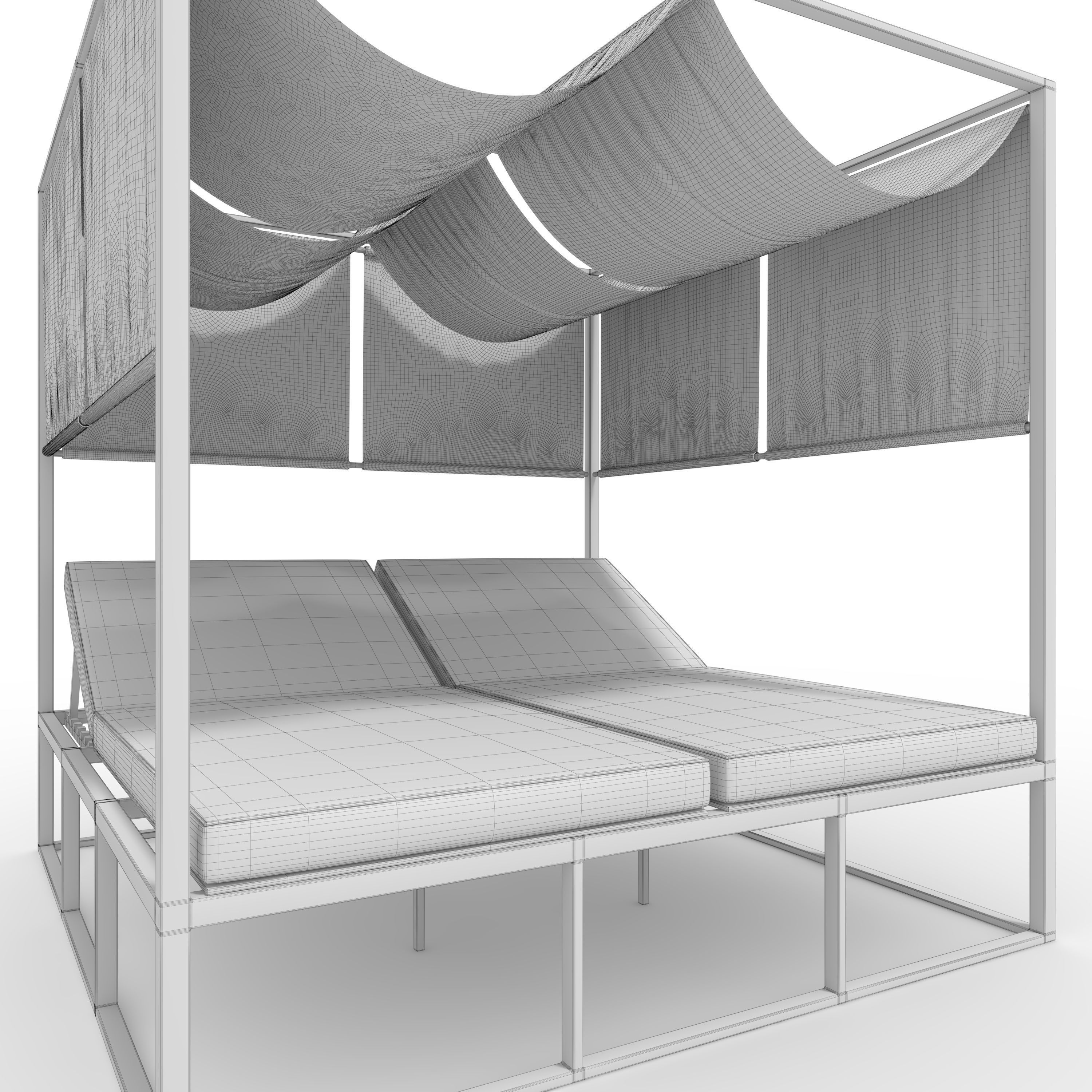 Poolside Cabana 02 3D model_11