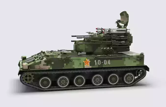 PGZ-04A 25mm sel-propelled anti-aircraft gun
