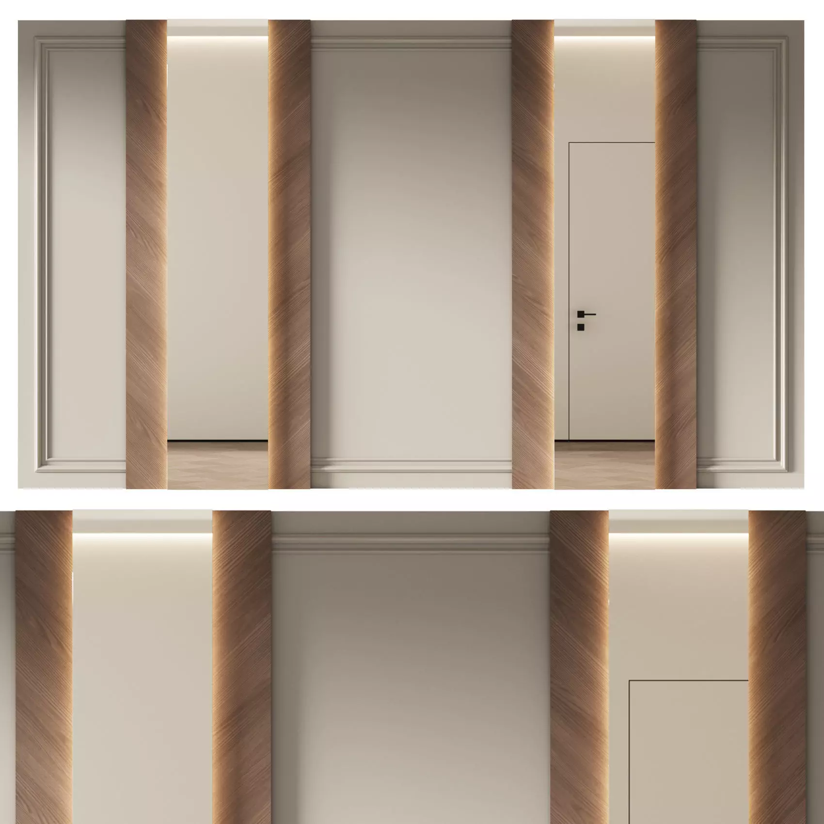 Decorative V55 Wall Panels 3D model