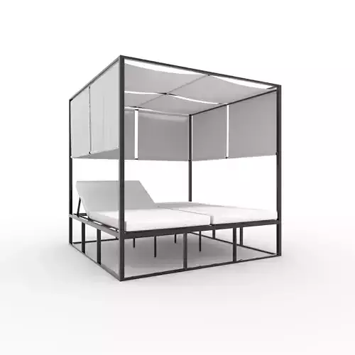 Poolside Cabana 04 3D model