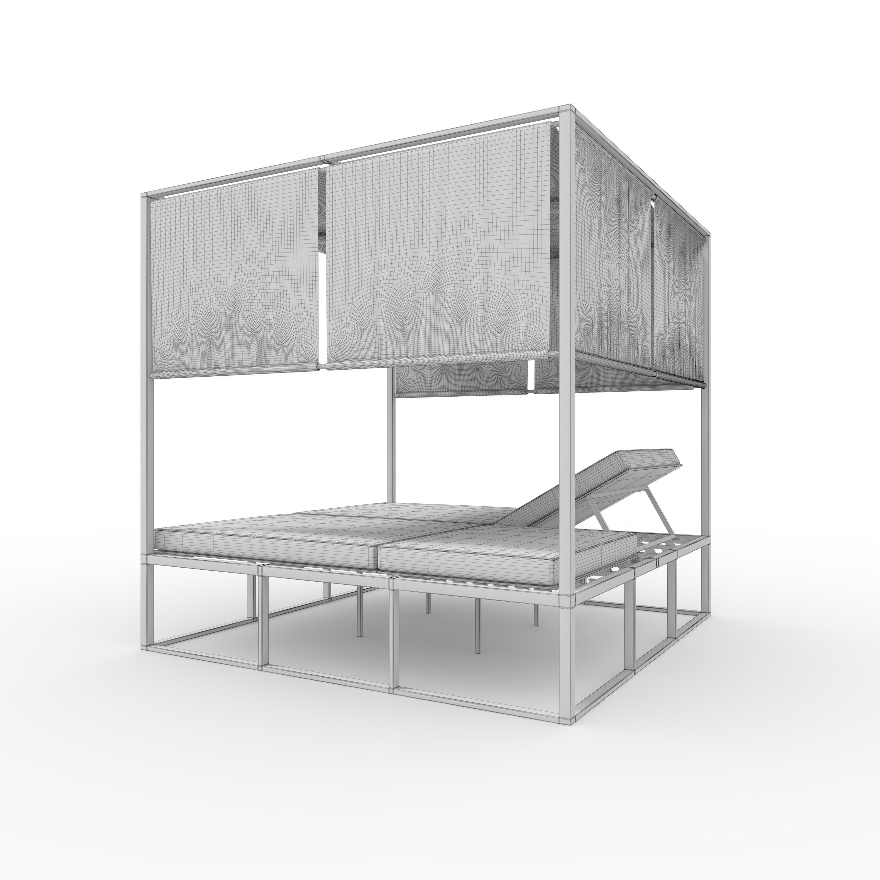 Poolside Cabana 04 3D model_5