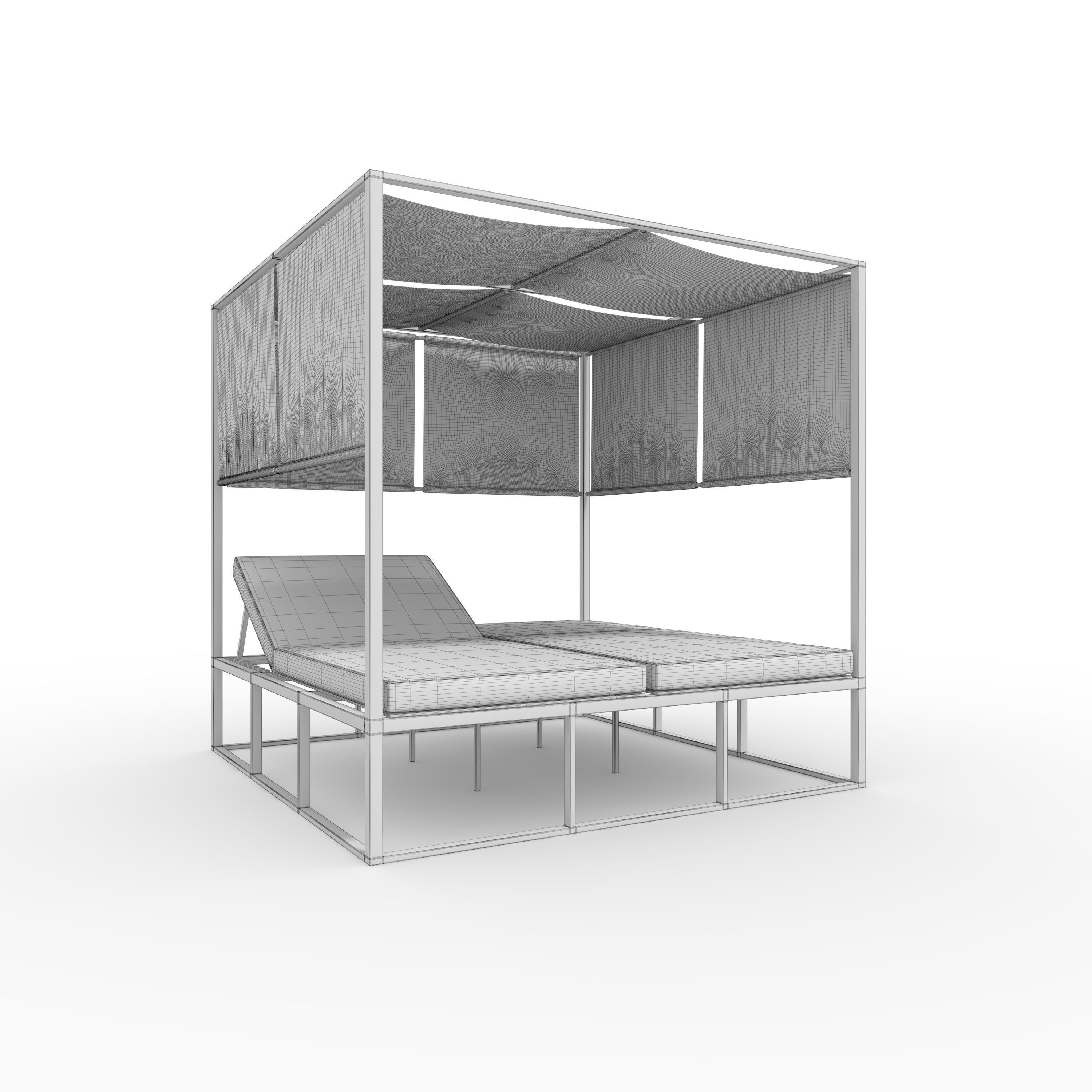 Poolside Cabana 04 3D model_1