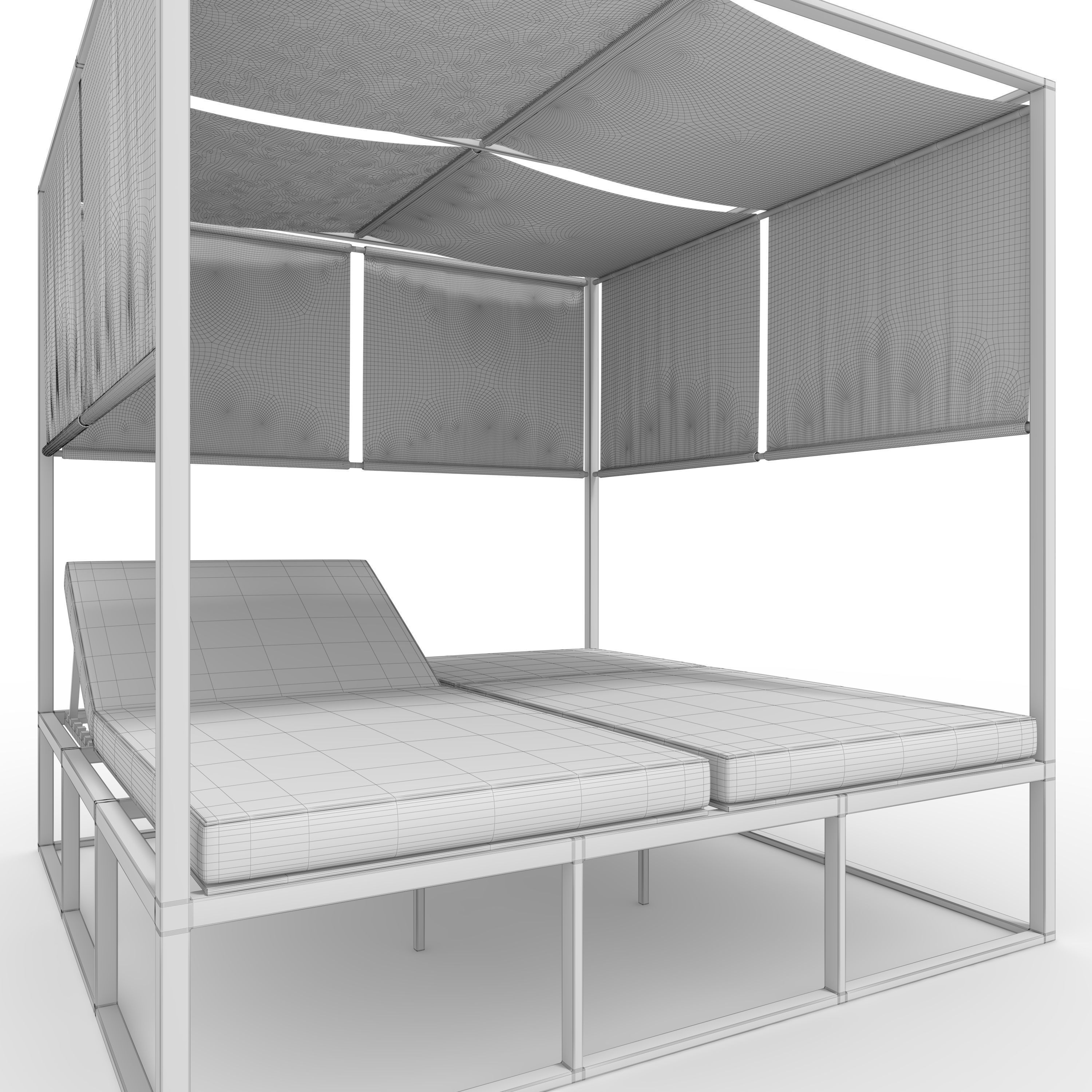 Poolside Cabana 04 3D model_11