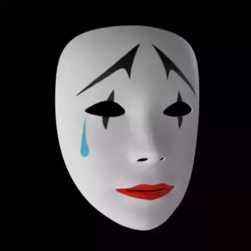 Harlequin Mask 3D model