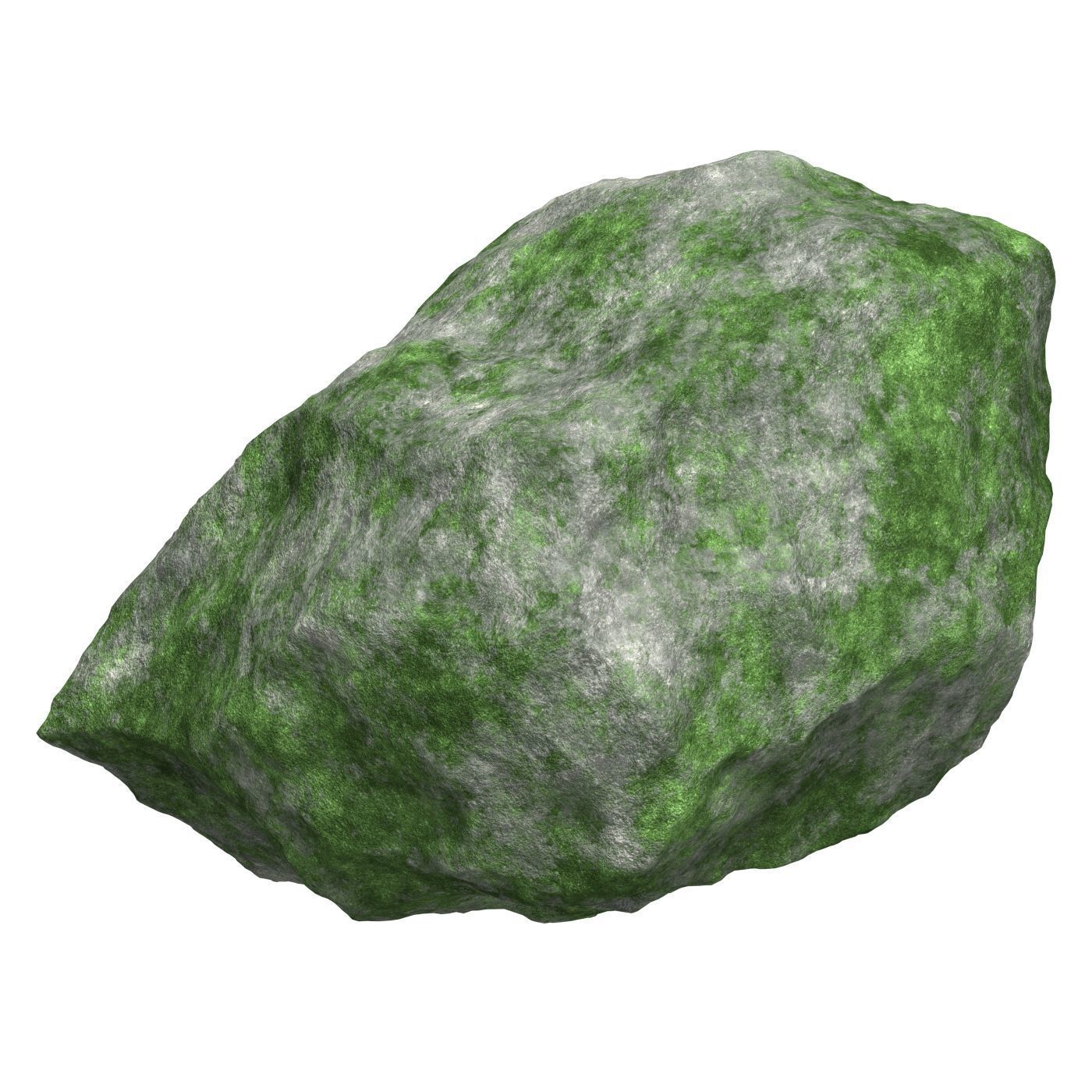 Mossy Rock 09 3D model_1