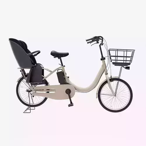 Japanese Bicycle Mamachari 3D model