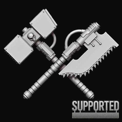 Voidguard Exo-Core marine weapon kit 3D print model