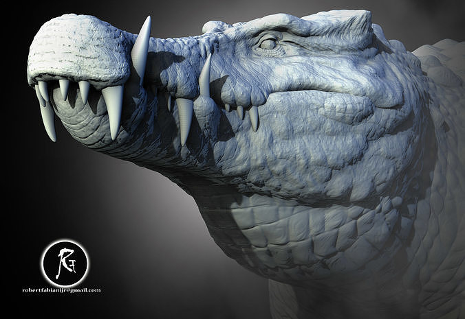 Kaprosuchus V2  3D print model