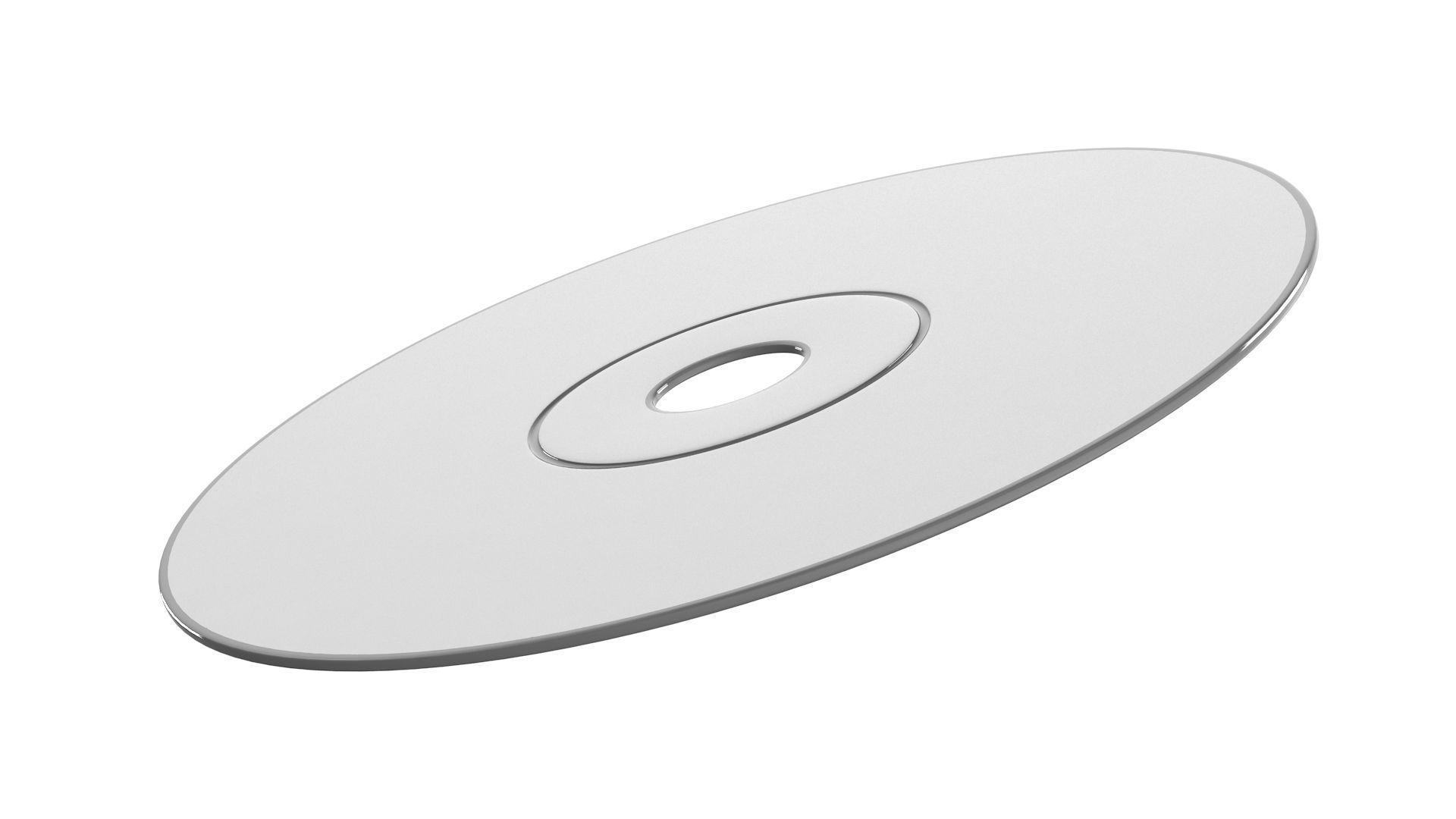 Empty CD Low-poly 3D model_5