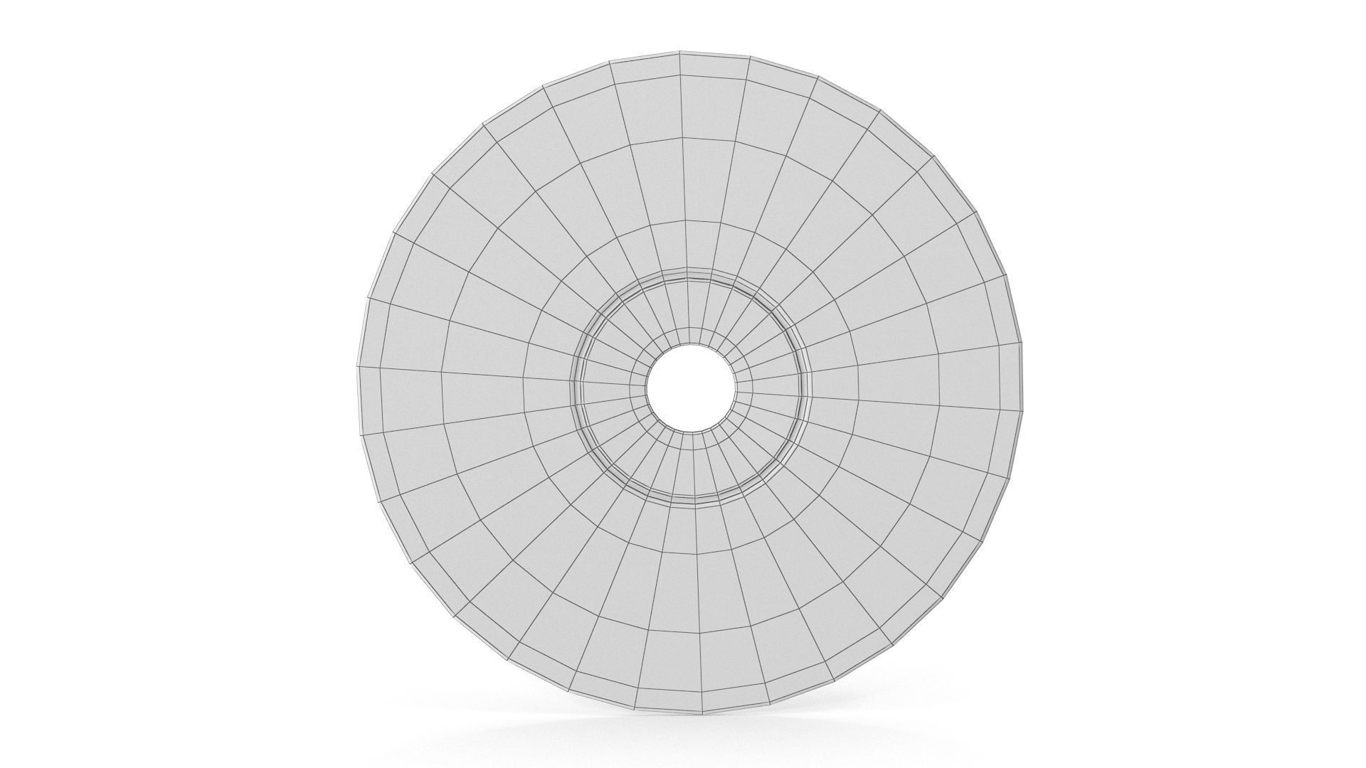 Empty CD Low-poly 3D model_6