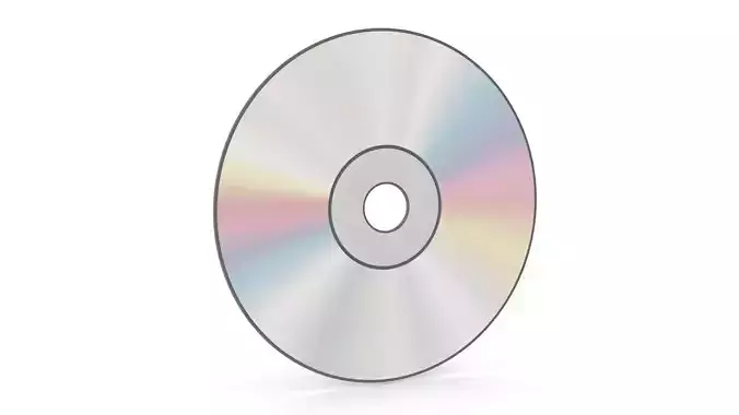 Empty CD Low-poly 3D model