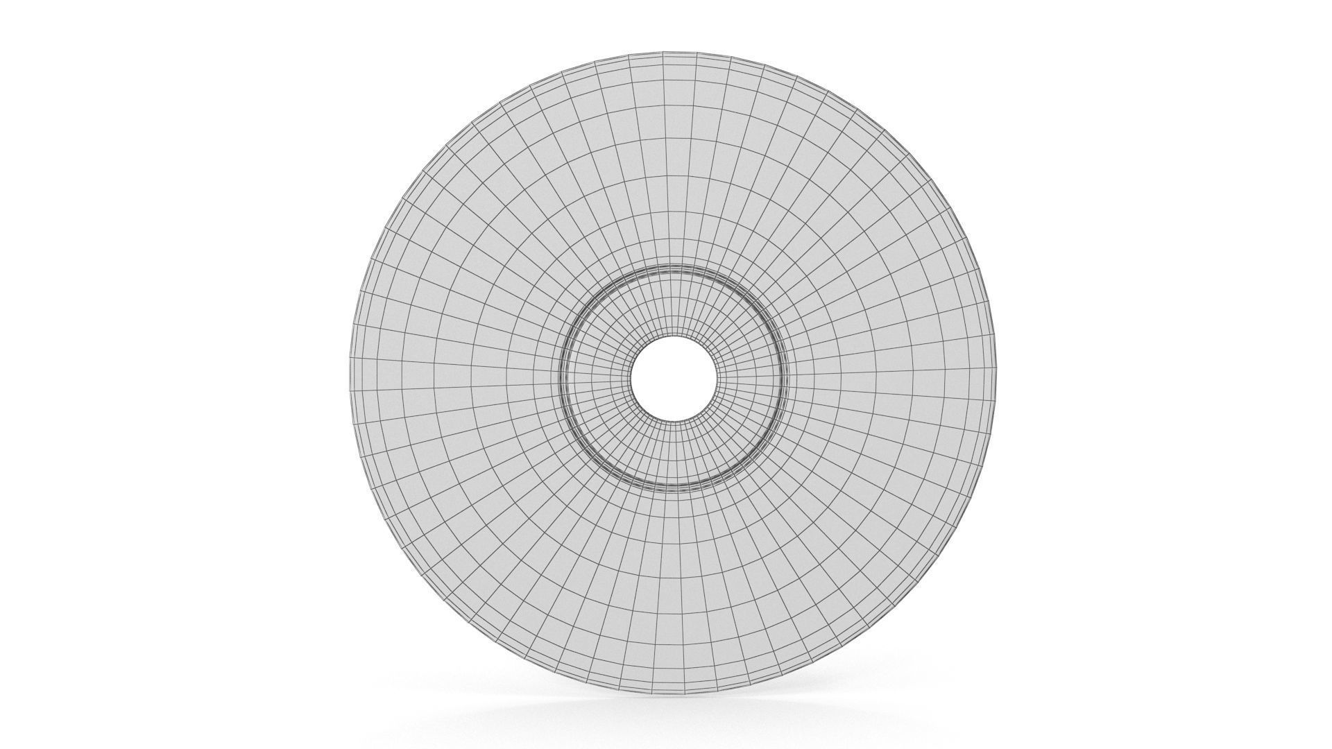 Empty CD Low-poly 3D model_7