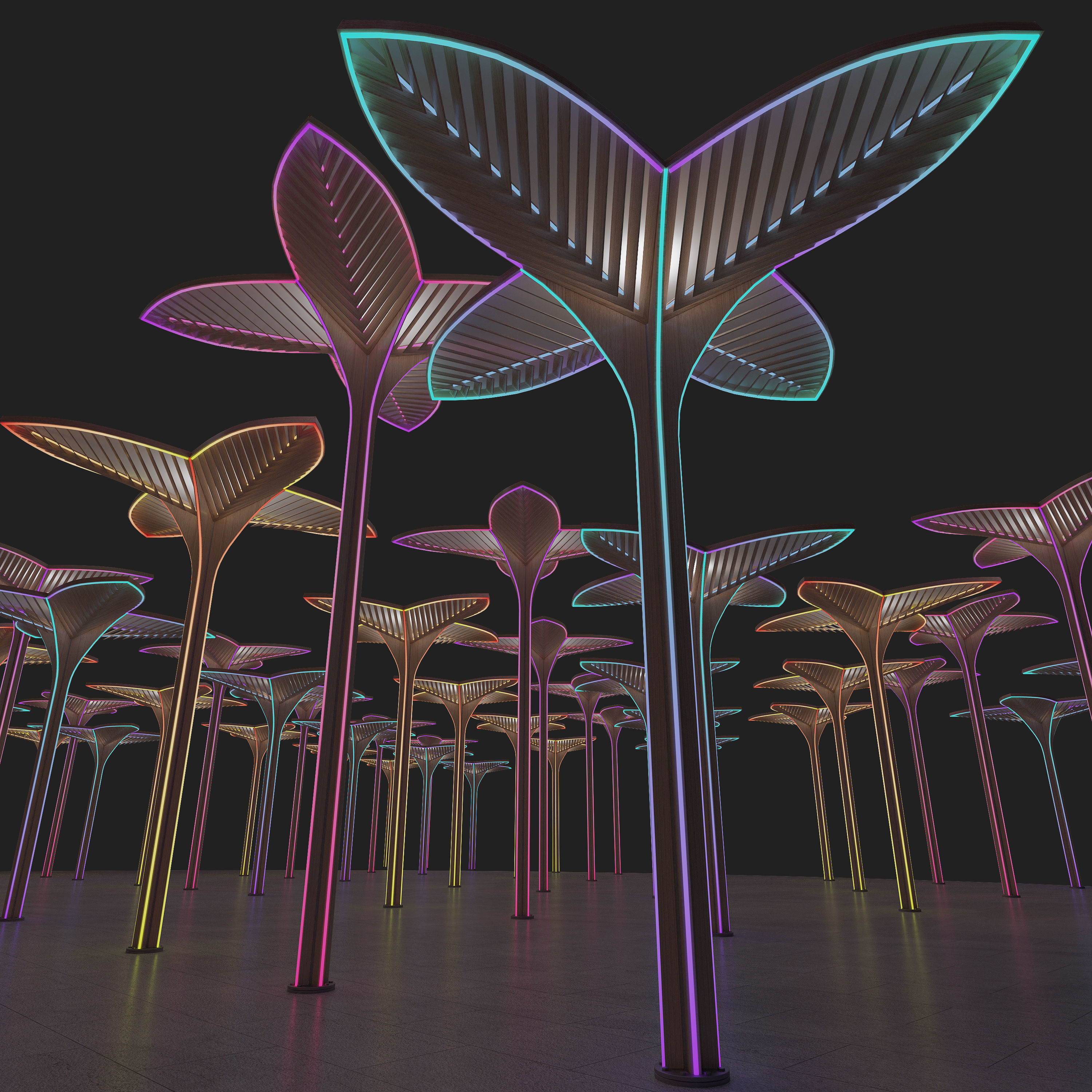 Pergola 9 3D model_2