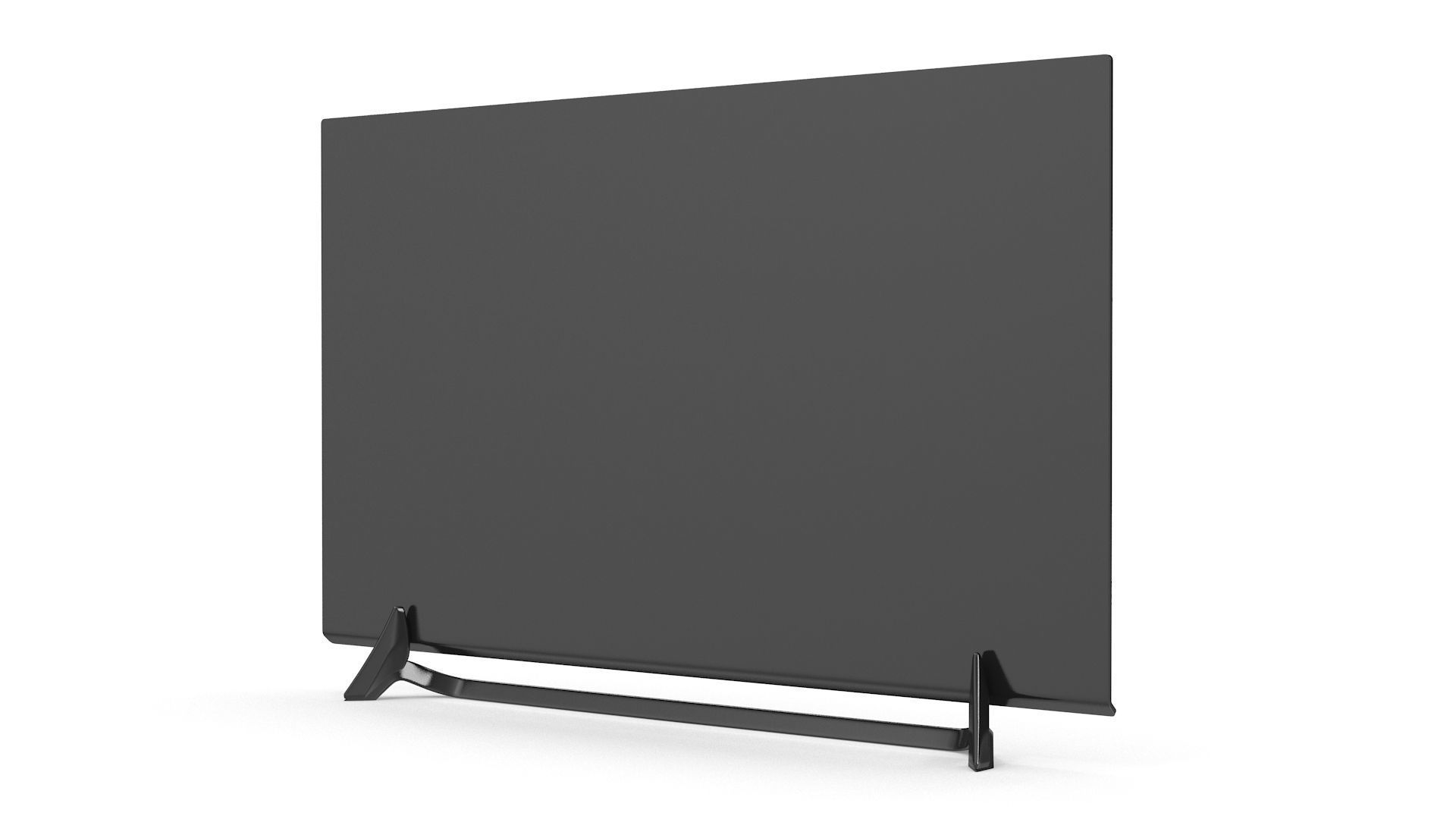 Led TV Icon Low-poly 3D model_3