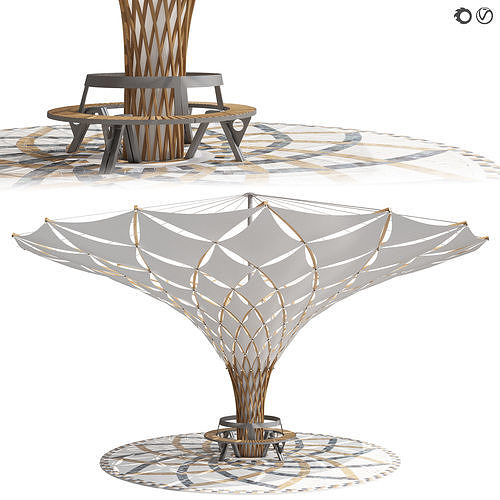 Pergola 7 3D model