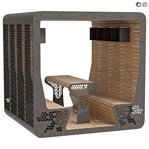 Leaf fall gazebo  3D model