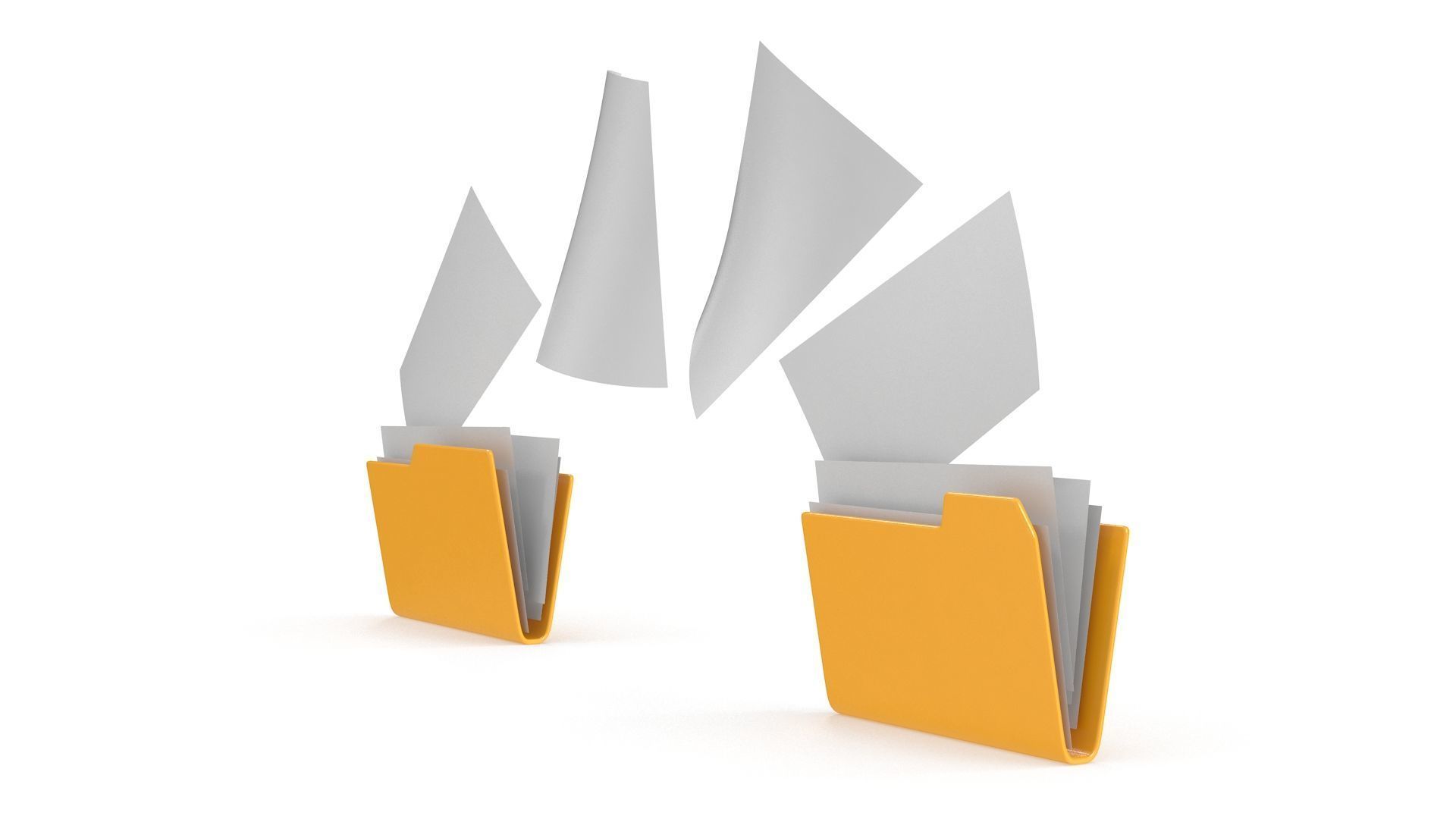 File Transfer Low-poly 3D model_3