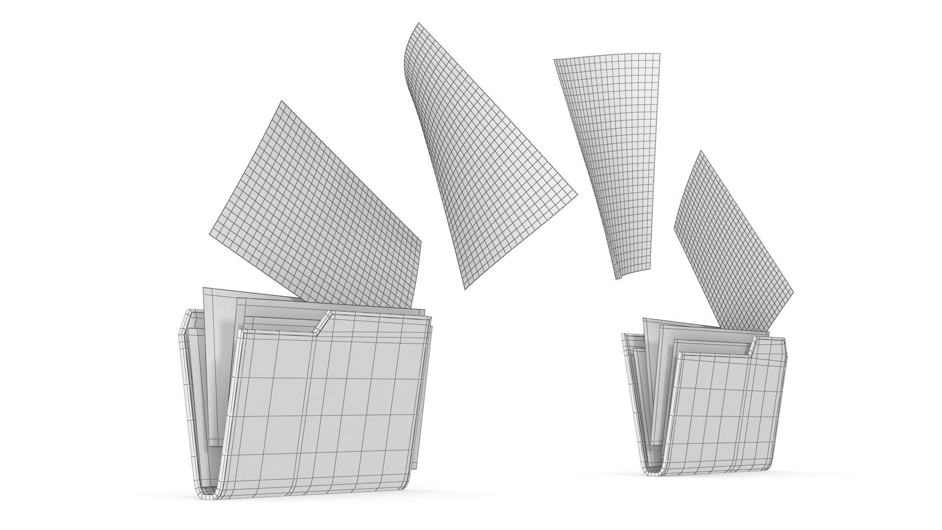 File Transfer Low-poly 3D model_6