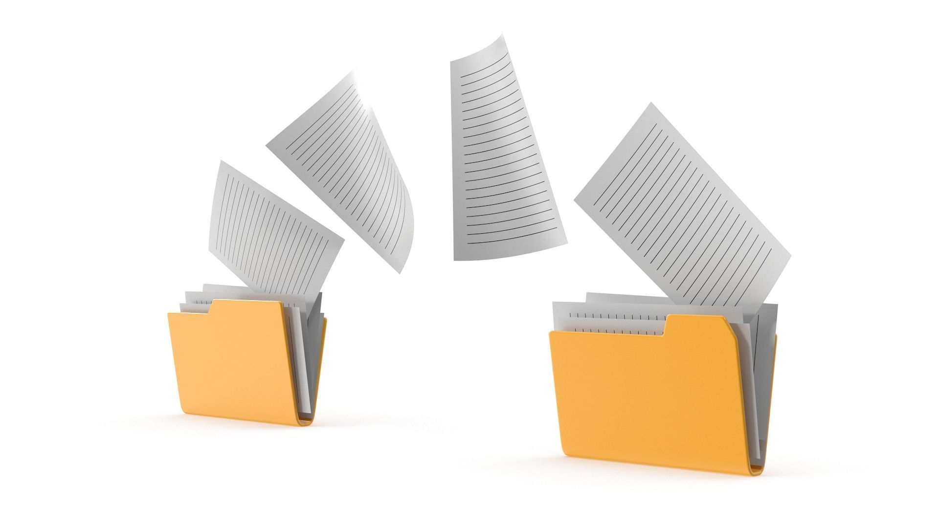 File Transfer Low-poly 3D model_1