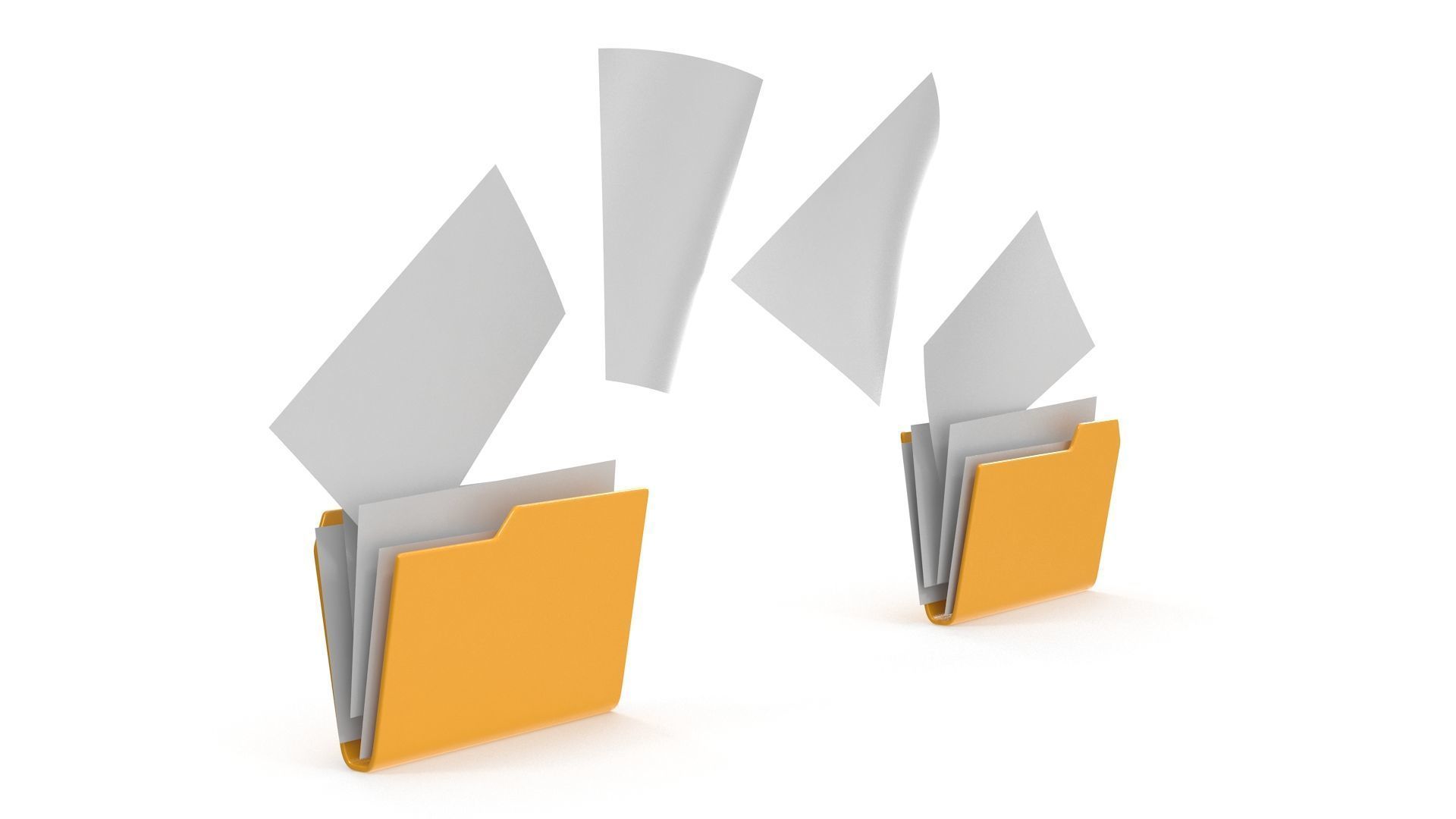 File Transfer Low-poly 3D model_2