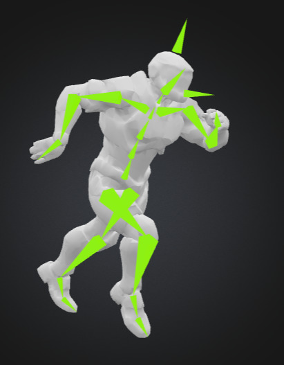 Futuristic Blue Soldier Model Tactical Armored SciFi Character Low-poly 3D model_34