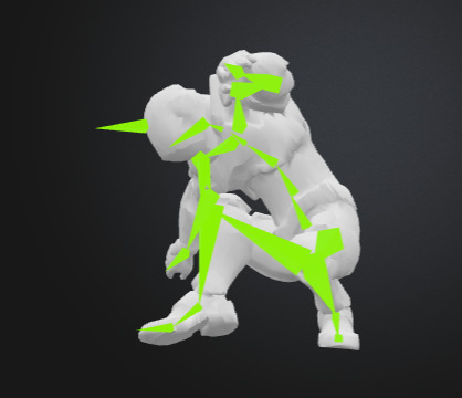 Futuristic Blue Soldier Model Tactical Armored SciFi Character Low-poly 3D model_32