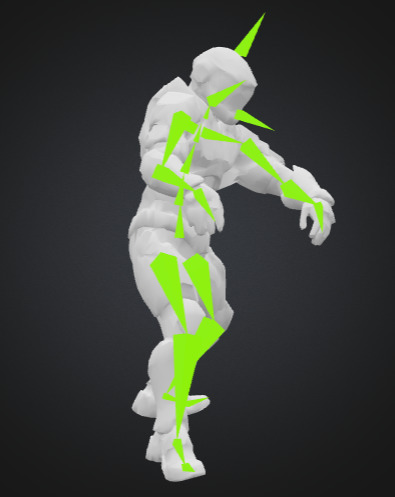 Futuristic Blue Soldier Model Tactical Armored SciFi Character Low-poly 3D model_33