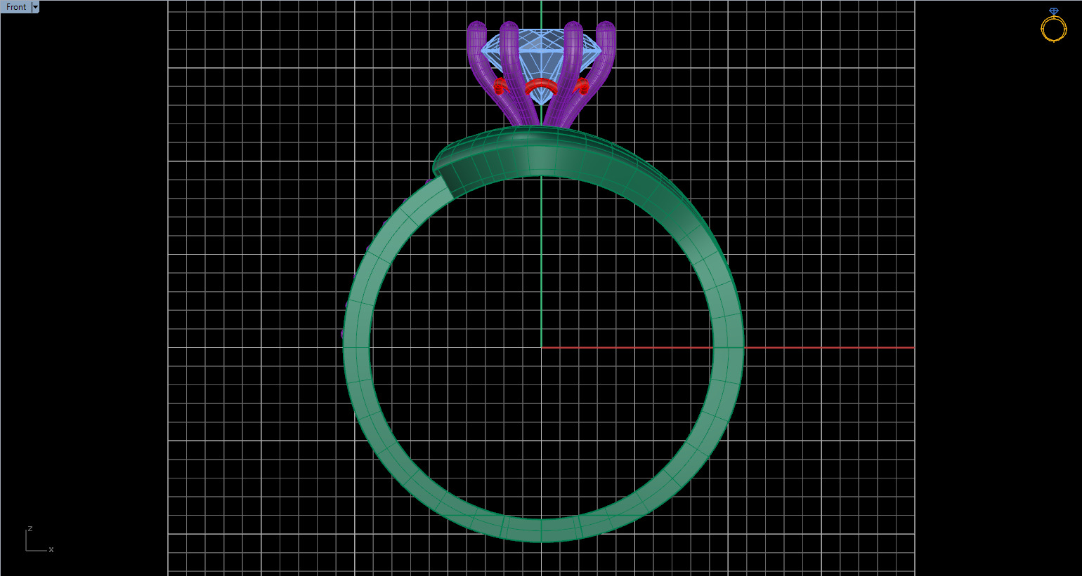 Solitaire Ring 23 3D print model_4