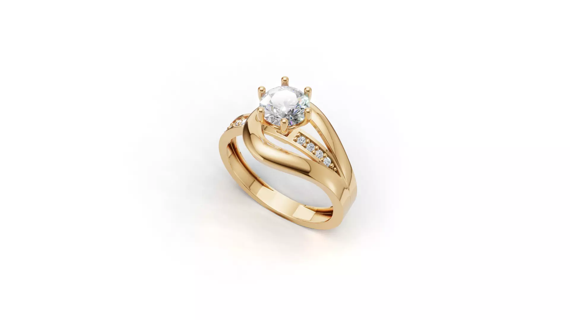 Solitaire Ring 23 3D print model_0