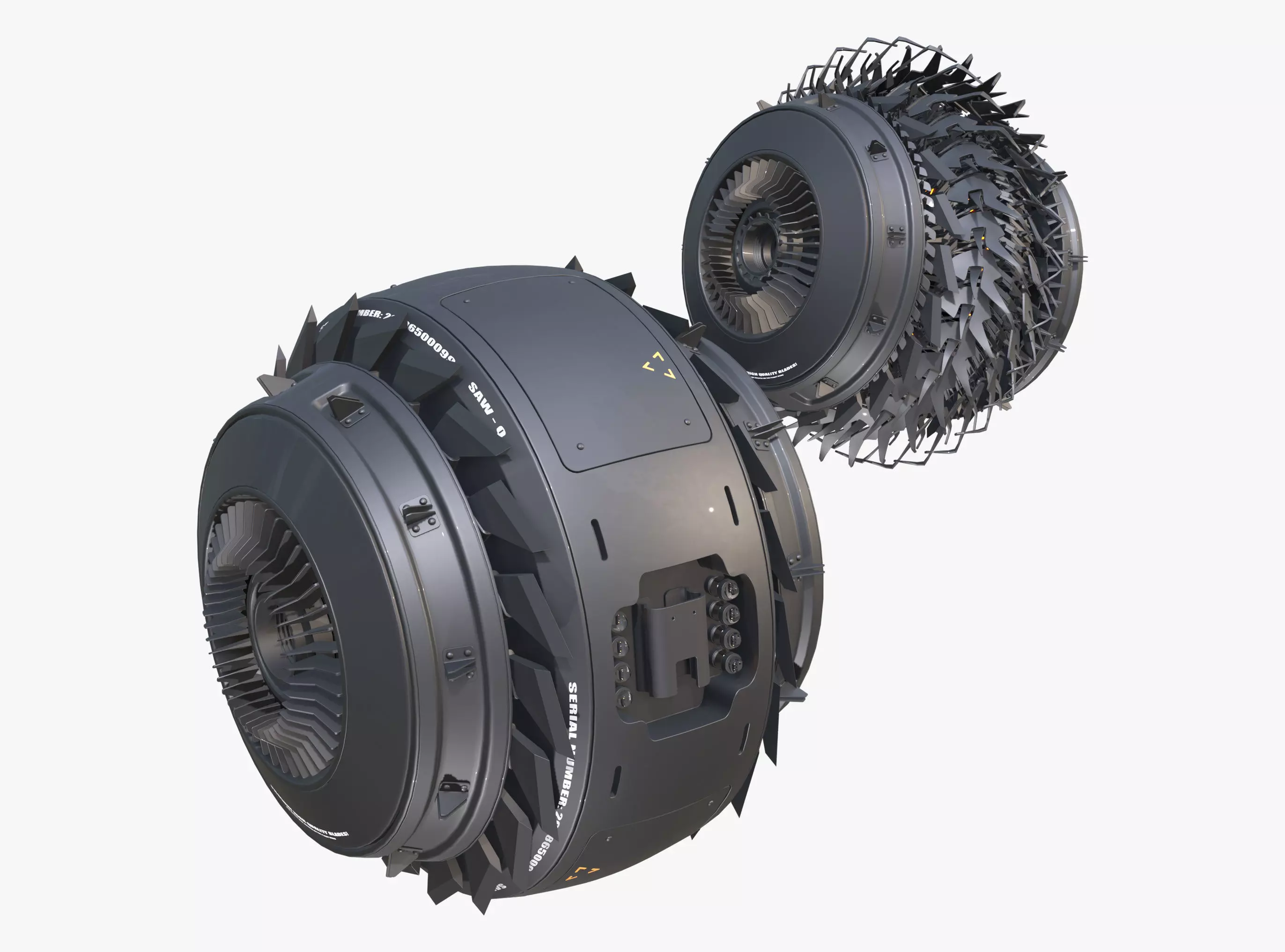 SciFi Propulsion Drone M1 3D model_0