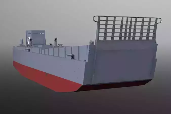 LCM-3 Landing Craft Mechanized - High Detail WWII Vessel