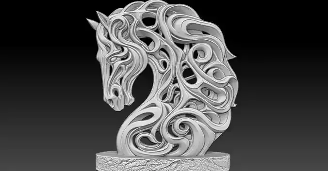 4 horse CNC Relief Model