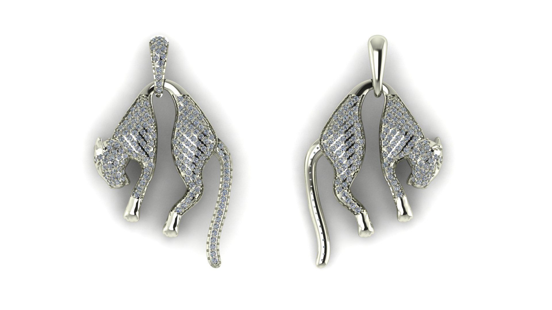 Pendant Tiger 3D print model 3D print model_2