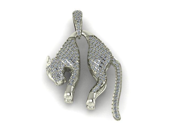 Pendant Tiger 3D print model 3D print model_3